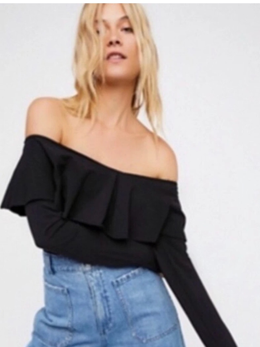 Free People Everything Always Off-The-Shoulder Top size Large